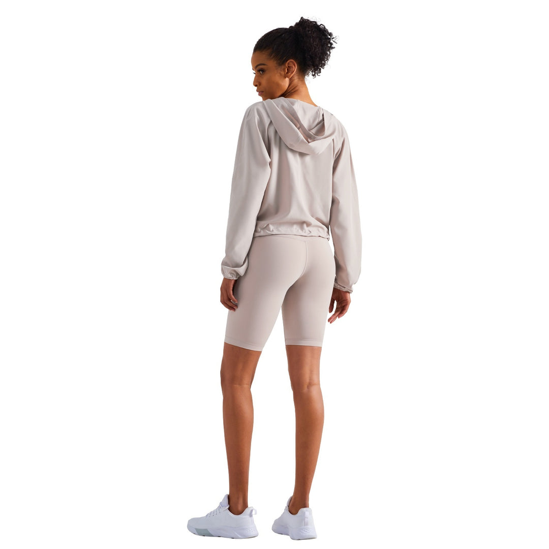 Half Zipper Drawstring Workout Clothes
