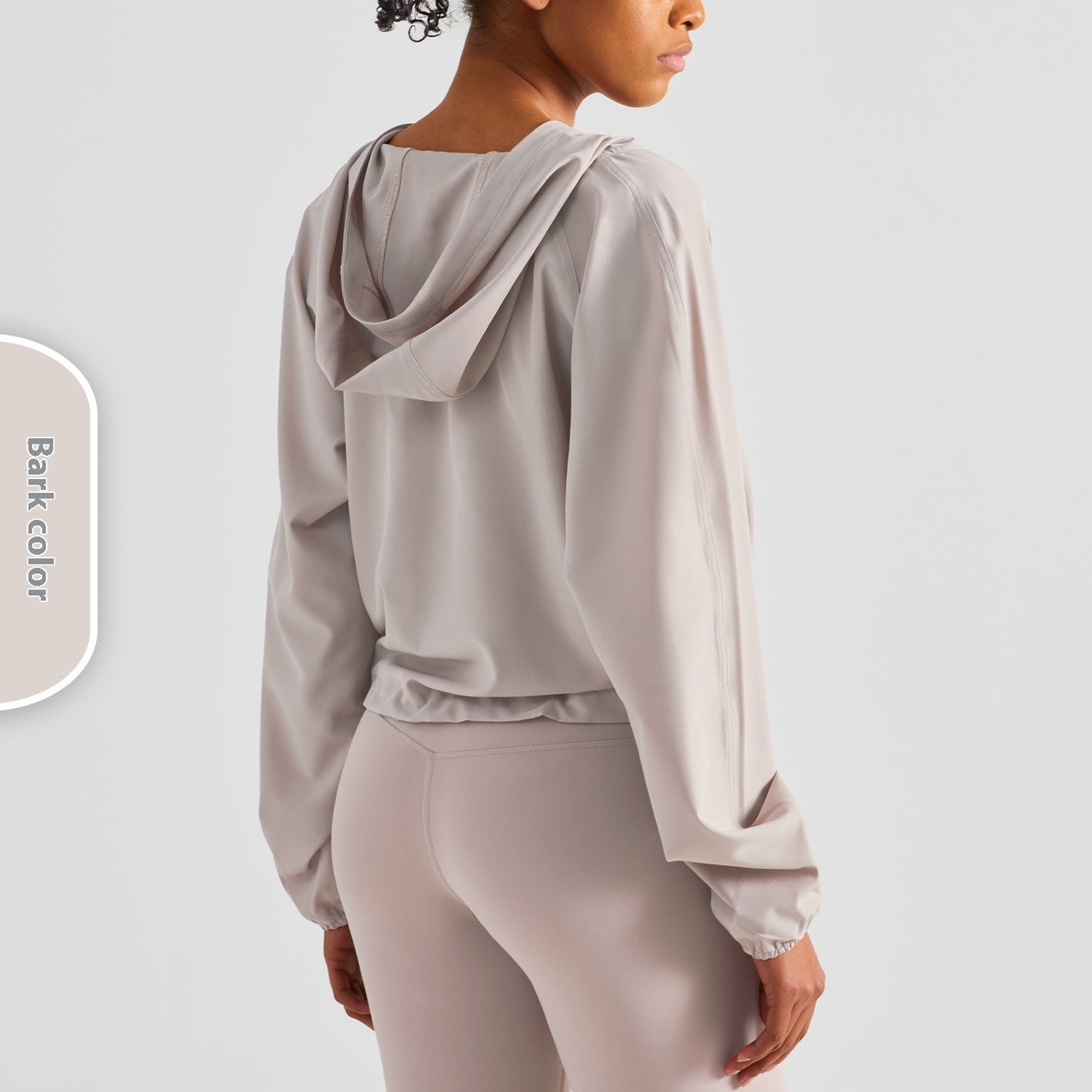 Half Zipper Drawstring Workout Clothes